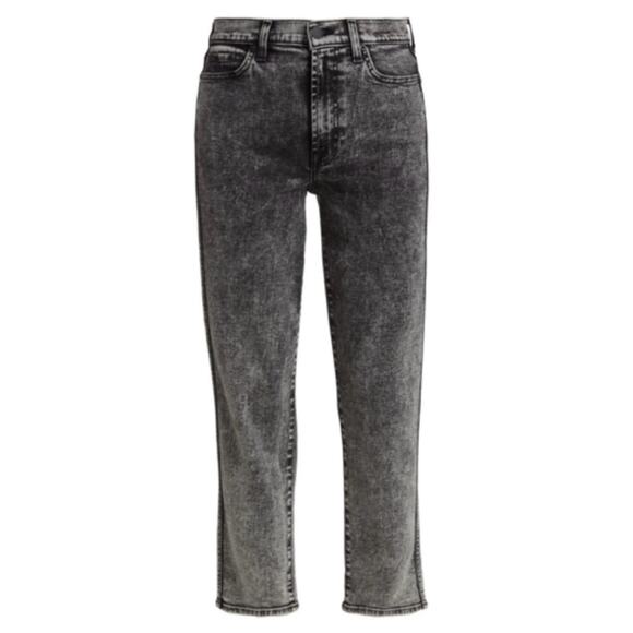 Seven for all Mankind Luxe Vintage High Waist Cropped Straight Felix Black w27 - Picture 4 of 11